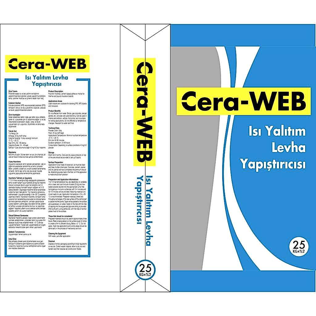 Cera-WEB Isı Yalıtım Levha Yapıştırıcısı